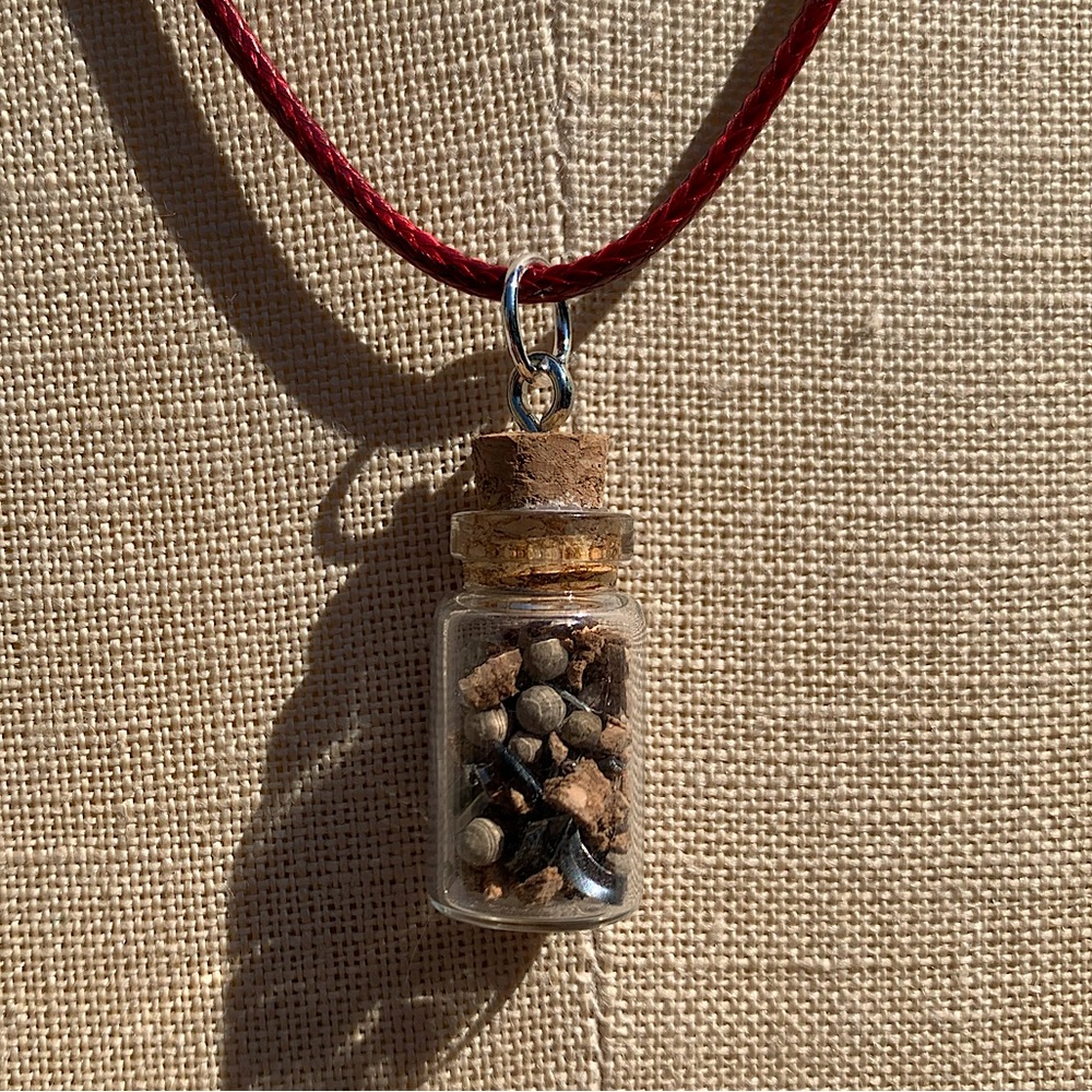 Handmade Apocalypse Shaker/Rattle Bottle Necklace
